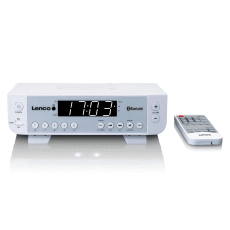 FM-köksradio med Bluetooth® LED-belysning och timer – Vit
