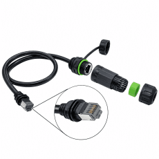 Starlink Gen 3/Mini Ethernet Adapter 1 m – RJ45 Male to Female with IP68 Coupler