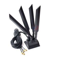 High Quality Communication Antenna Omni 12dBi Magnetic 4x4 MIMO 4G 5G LTE WiFi / SMA / TS9 / CRC9 Adapters