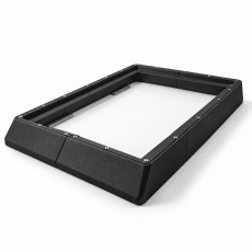 Starlink Standard Flat Mount med plexiglas – aerodynamiskt takfäste | Svart