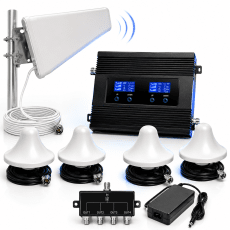 CX320 X LARGE – 5G/4G/3G/GSM MOBILE SIGNAL BOOSTER ≥85 dB Gain | Up to approx. 5000 m² | 4 Indoor Antennas | Designed for Large