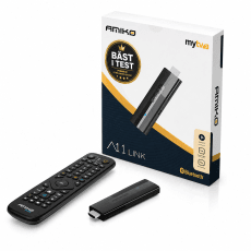 Amiko A11 Link 4K Android 11 – Portabel IPTV & Streaming Stick med Bluetooth, Wi-Fi och Chromecast och VPN