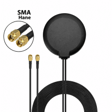 Magnetfotsantenn 4G/5G MIMO 8 dBi – 2× TS9 / SMA / CRC9