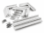 Starlink Standard Flat Mount med plexiglas – aerodynamiskt takfäste | Vit