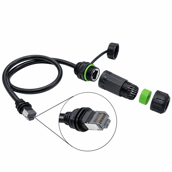 Zoom image of Starlink Gen 3/Mini Ethernet Adapter 1 m – RJ45 Male to Female with IP68 Coupler