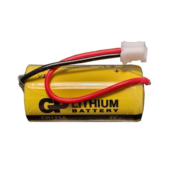 Zoom bild av GP Lithium CR123A Batteri med Kabel – Kraftfull och Långlivad Reservkraft för Verisure, Sector Alarm och Andra Larm