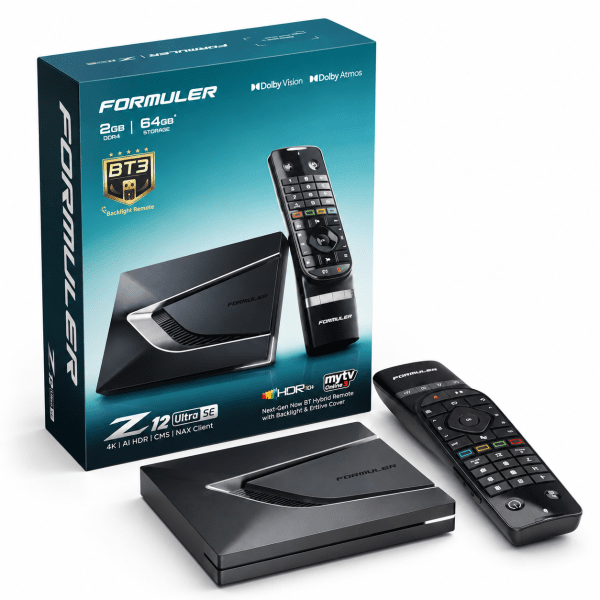 Zoom bild av Formuler Z12 Ultra SE – 4K IPTV-box med Android 12, 64 GB och WiFi 6E
