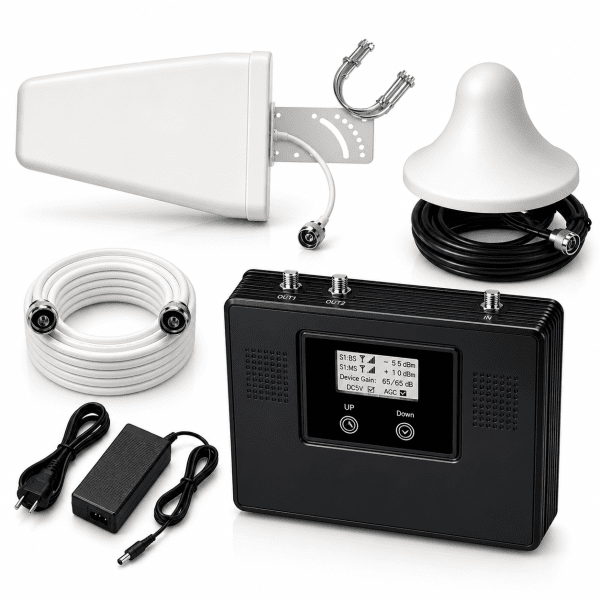 Zoom image of CX320 Medium – 5G/4G/3G/GSM Mobile Signal Booster | 1 or 2 Indoor Antennas | Up to 20 Users