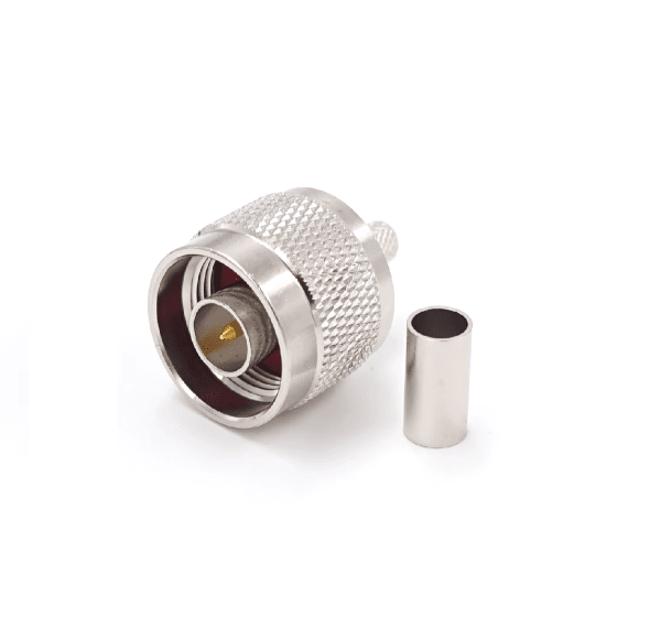 Zoom bild av N-hane crimpkontakt för RG58 & LMR200 – 50 Ohm