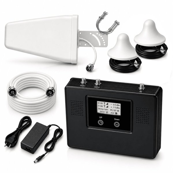 Zoom image of CX320 Medium – 5G/4G/3G/GSM Mobile Signal Booster | 1 or 2 Indoor Antennas | Up to 20 Users