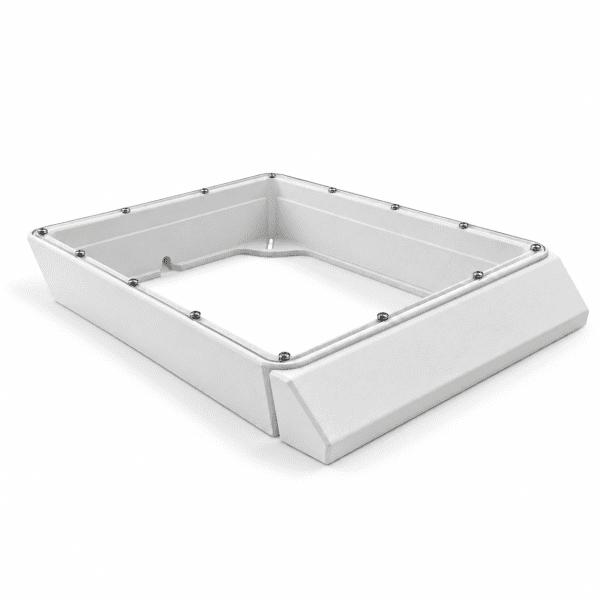 Zoom bild av Starlink Mini Flat Mount med plexiglas och vindavvisare | Vit