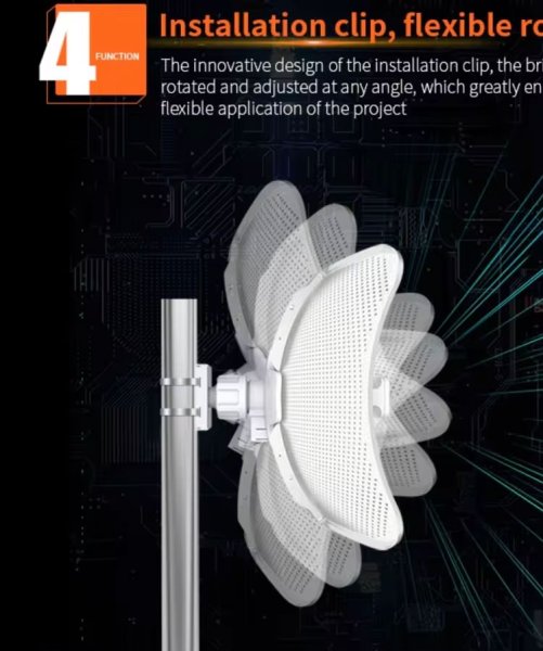 Zoom bild av Qualcomm 900Mbps 20KM utomhus
