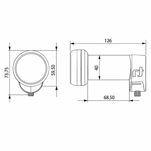 Zoom bild av Inverto Quattro Black Ultra IDLT-QTL412-ULTRA-OPN 0,2 dB – för multiswitch