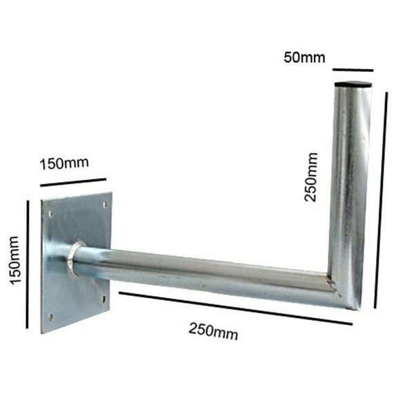 Zoom bild av Kraftigt Väggfäste för Parabol & Antenn – Välj 15 cm, 25 cm, 30 cm, 40 cm, 50 cm eller 60 cm