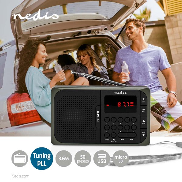 Zoom bild av FM-radio portabel design FM Batteridriven 