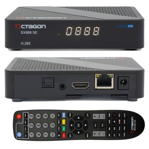 Zoom bild av Octagon SX888 SE V2 HD IPTV Box H.265 – Linuxbaserad IP-mottagare