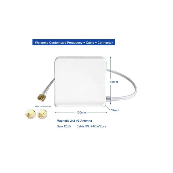 Zoom bild av Superbat 4G LTE MIMO Antenn med Magnetfäste – Förbättra Din Mobiluppkoppling