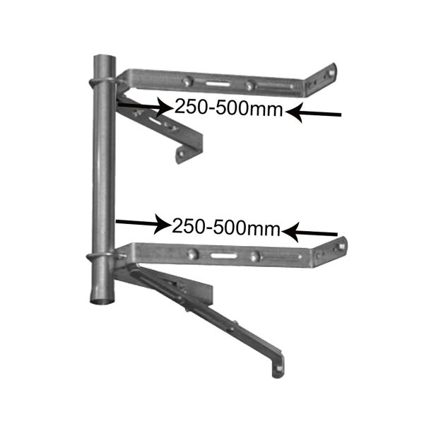 Zoom image of Vägg-/Nockfäste – Bygger ut 25–50 cm (par)