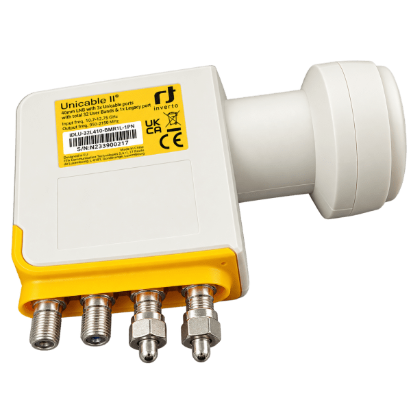 Zoom image of Inverto Unicable II LNB IDLU-32L410-BMR1L-1PN – 32 User Bands + Legacy