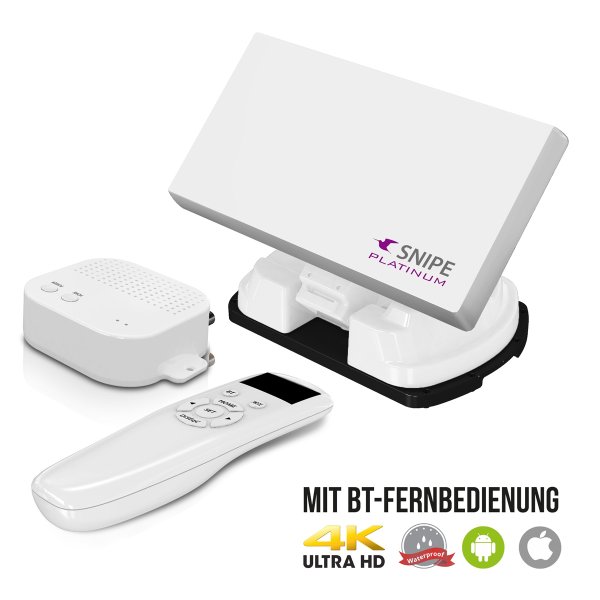 Zoom bild av Selfsat Snipe Platinum – Helautomatisk Satellitantenn med BT-fjärrkontroll, App-styrning & GPS