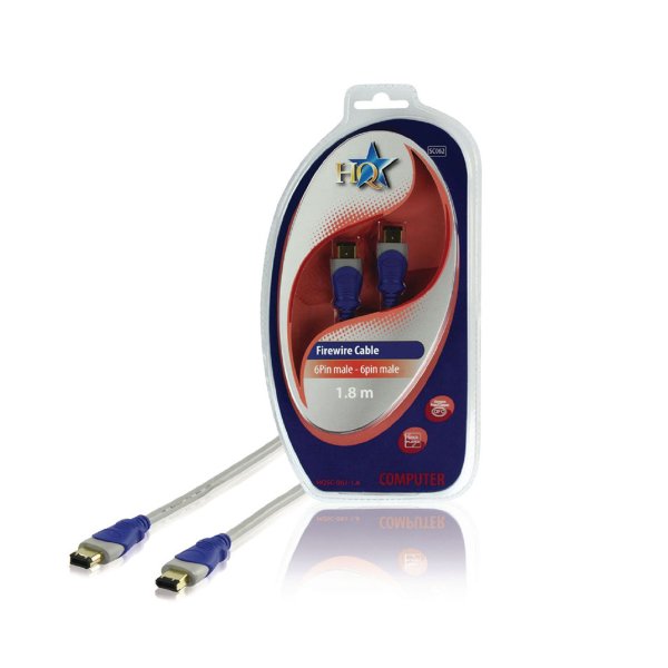 Zoom bild av Firewire 6-pin till 6-pin 1,8m