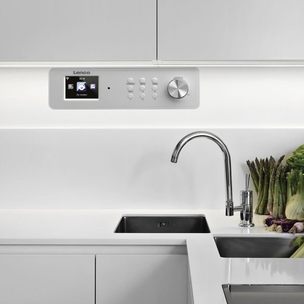 Zoom bild av Lenco KCR-2014 Internet Kökradio med FM/RDS, WLAN & App – Vit