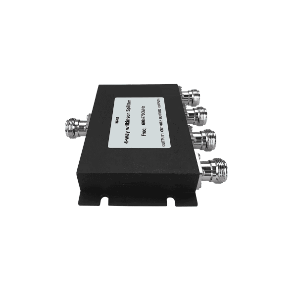 Zoom bild av 4-vägs Power Splitter 800–2700 MHz N-Hona – För 2G, 3G, 4G och 5G Signalboosters