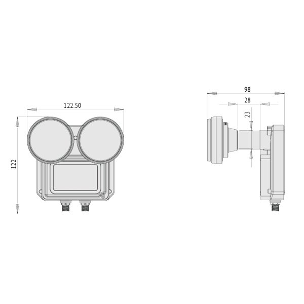 Zoom bild av Inverto Twin Monoblock 6° 23mm LNB 0,2dB