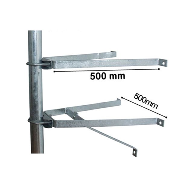 Zoom bild av Väggfäste – Bygger ut 50 cm (extra stabilt maströrsfäste)