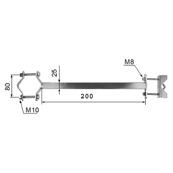Zoom bild av Rör på rör Utliggare – 200 mm / 400 mm