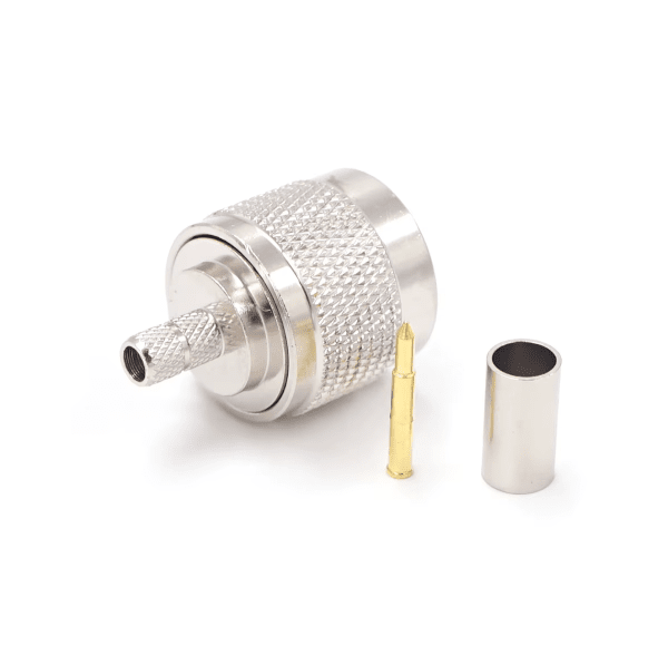 Zoom bild av N-hane crimpkontakt för RG58 & LMR200 – 50 Ohm