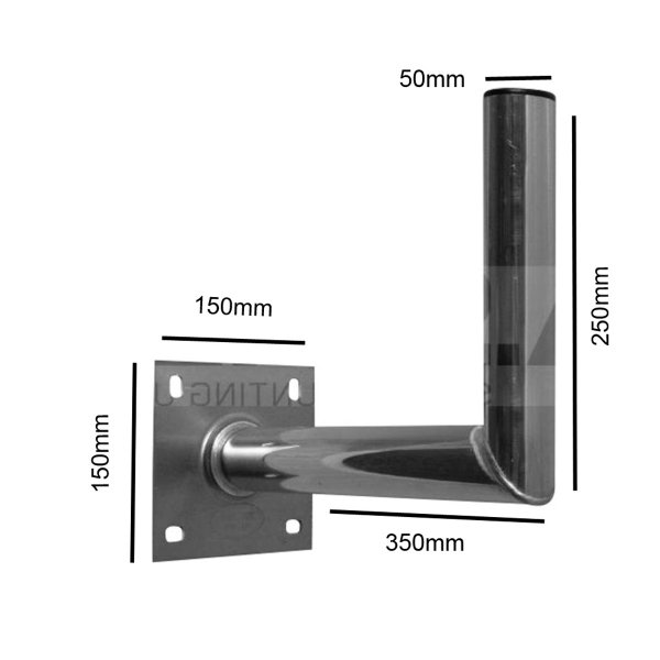 Zoom bild av Väggfäste Aluminium – Bygger ut 15/25/35/45 cm