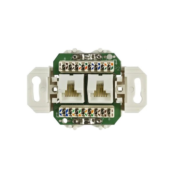 Zoom image of Infällt UTP-nätverksuttag 2-port