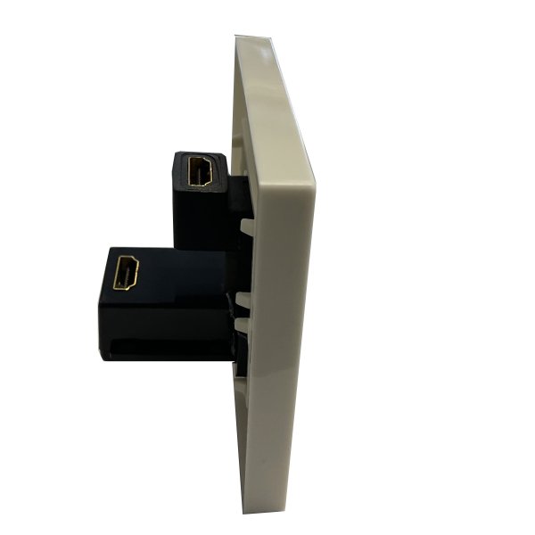 Zoom bild av HDMI vägguttag 2x HDMI hona inbyggd