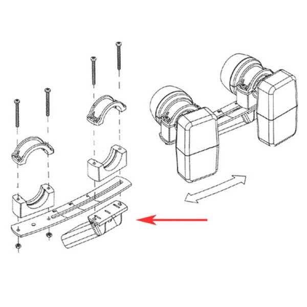Zoom bild av Lnb multihållare för 3 LNB