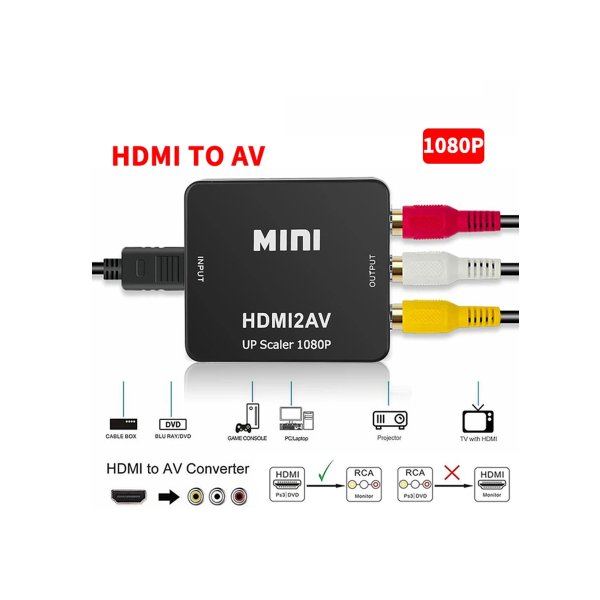 Zoom bild av Omvandlare HDMI till Kompositvideo