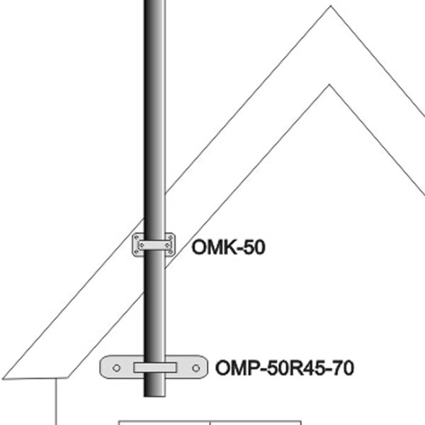 Zoom image of Kraftig Rörklammer för Maströr 38–75 mm