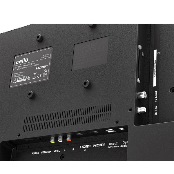 Zoom image of Cello C2224WS Trav 22" Smart-TV för Husbil, Båt & Fritid – Full HD, WebOS från LG, Bluetooth, 12V & 230V