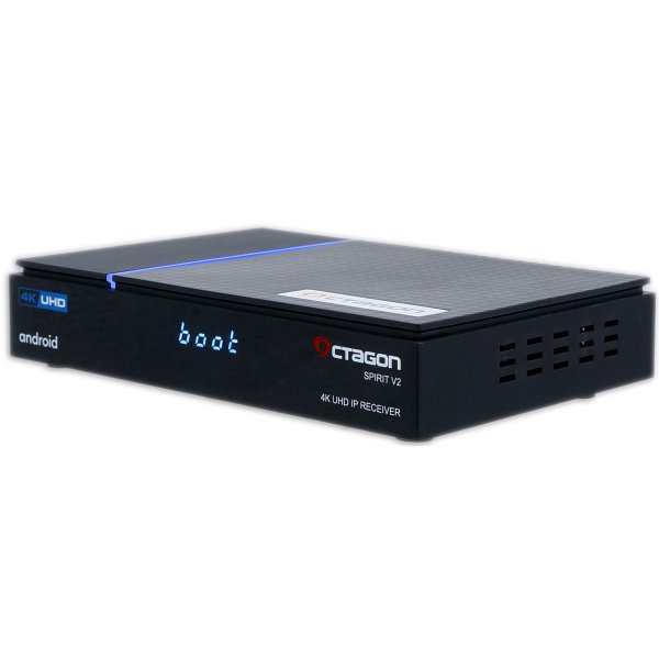 Zoom bild av Octagon SPIRIT V2 4K UHD Android TV IPTV Box med HDR10+, WiFi & Bluetooth