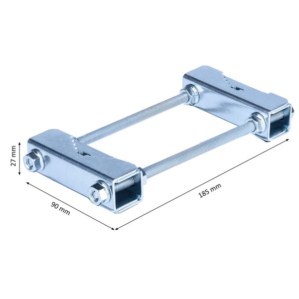 Zoom bild av Dubbel Mastklammer 20–60 mm – Galvaniserad