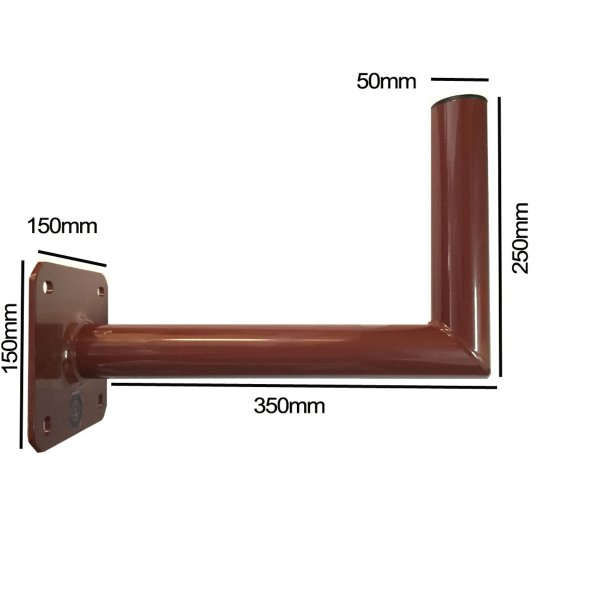 Zoom bild av Väggfäste Brun Pulverlackad – Välj 25 cm, 35 cm eller 45 cm