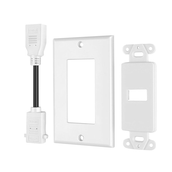 Zoom image of HDMI vägguttag 1x HDMI hona med extra kabel