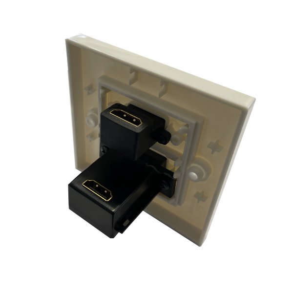 Zoom bild av HDMI vägguttag 2x HDMI hona inbyggd