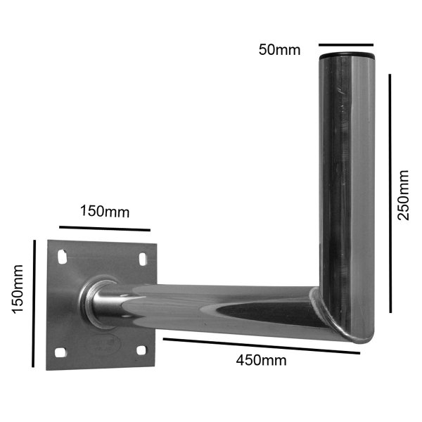 Zoom bild av Väggfäste Aluminium – Bygger ut 15/25/35/45 cm