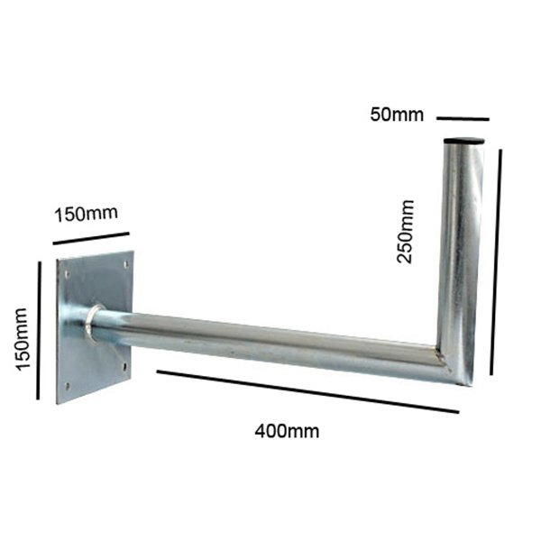 Zoom bild av Kraftigt Väggfäste för Parabol & Antenn – Välj 15 cm, 25 cm, 30 cm, 40 cm, 50 cm eller 60 cm