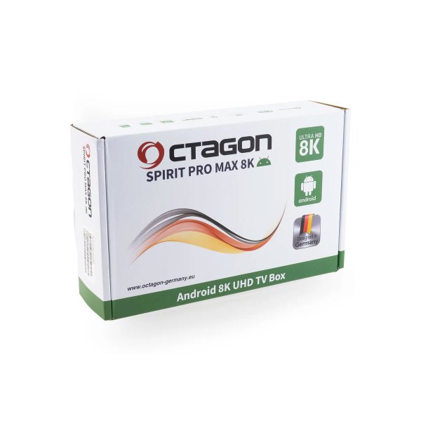 Zoom bild av Octagon SPIRIT PRO MAX 8K UHD IPTV Android TV Streamingbox – HDR10+, WiFi & Bluetooth