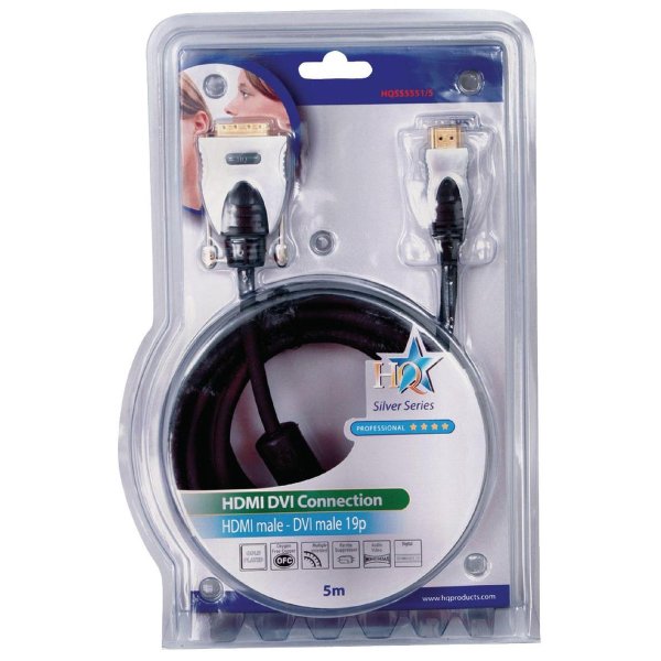 Zoom bild av HQ HDMI kabel - DVI