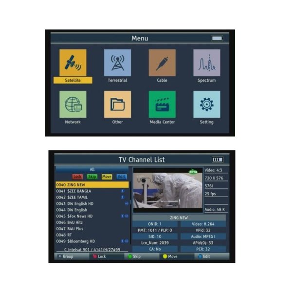 Zoom bild av Satlink ST-6986 Combo Spectrum – Proffsinstrument för DVB-S/S2X/T/T2/C