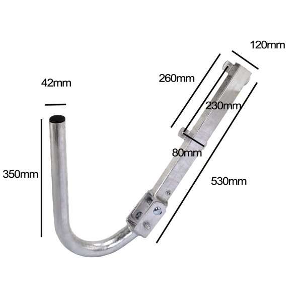 Zoom bild av Vindskenefäste för antenn eller parabol