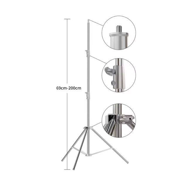 Zoom image of Profi-Line Premium Tripod Stand – Adjustable 110–280 cm Stainless Steel (Upgraded Model)